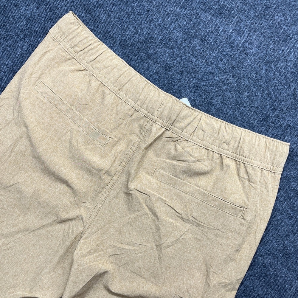 Tommy Hilfiger Boys Cargo Shorts Khaki Tan Size XL 20 Elastic Waist Stretch